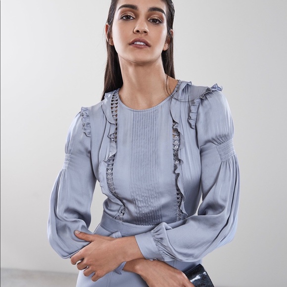 Reiss Ruffle Detail Dress - Picture 5 of 6